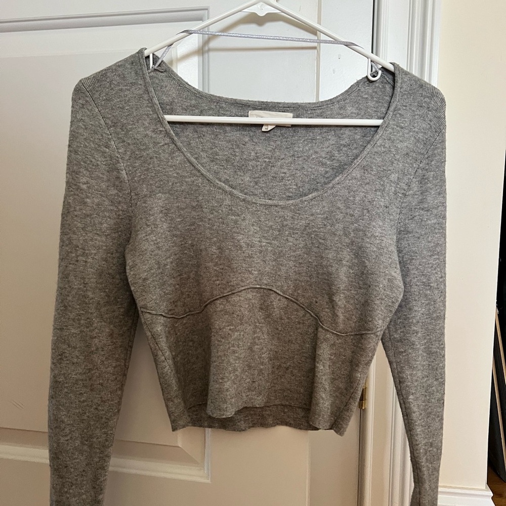 PacSun Gray Long Sleeve Top
